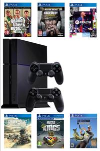 e&e Sony Playstation 4 Parlak Kasa 500 Gb Yenilenmiş 2. Ps4 Kol Gta 5, Fıfa 21 Dahil 10 Dijital Oyun