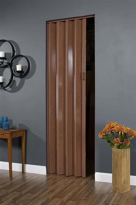 Binbirreyon Katlanır Kapı Kalın Akordiyon Kapı Teak 82x203 Bj026