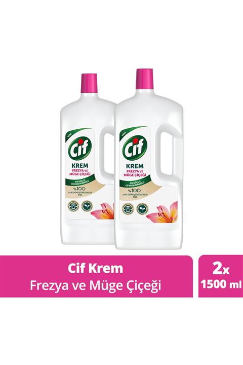 Cif Krem Müge Çiçeği Ve Frezya 1500 ml X 2