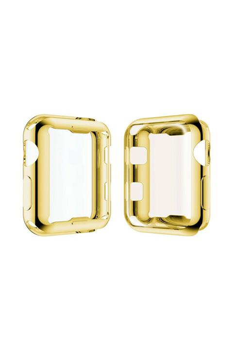 Techmaster Apple Watch 40 Mm Uyumlu Silikon Kapak Kılıf Ekran Koruyucu