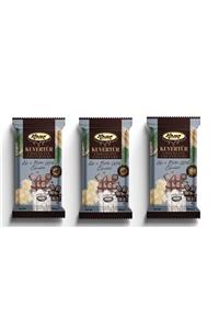 Konç Chocolate Premium Mini Kuvertür Çikolata (Süper Paket) 3'ü Bir Arada Bitter-Sütlü-Fildişi 200 gr x3