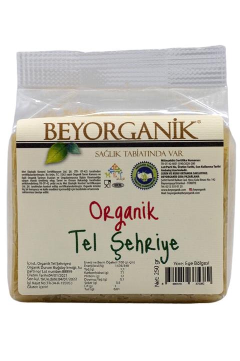 BEYORGANİK Tel Şehriye 250gr