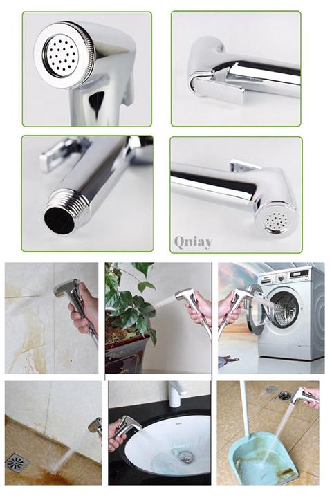 QNİAY Spiralli Taharet Musluk Seti