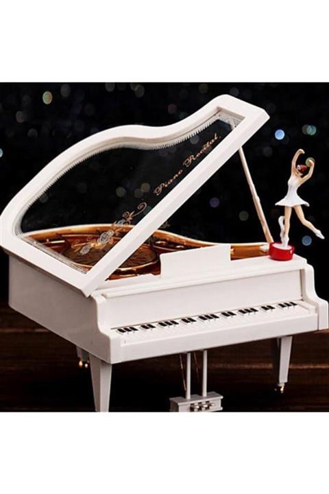 MOBGİFT Balerinli Klasik Piyano Müzik Kutusu