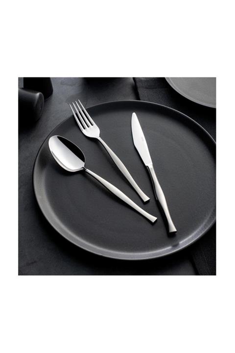 Nehir Zarif Sade Pasta Tatlı Bıçak - Pasta Bıçağı 12 Li