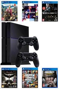 Sony Playstation 4 Fat Kasa 500 Gb +yenilenmiş + 2. Ps4 Kol + Güncel 6 Dijital Oyun Hediyeli