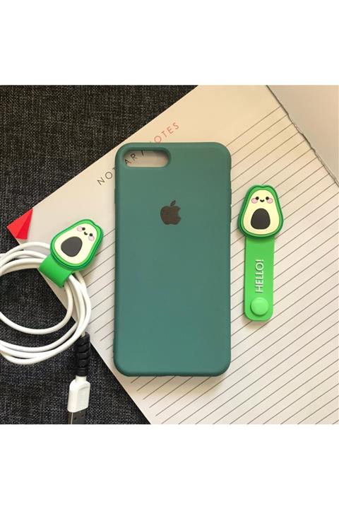 SUPPO Iphone 7 Plus/8 Plus Uyumlu, Logolu Lansman Kılıf Ve Kablo Toparlayıcı Içerir