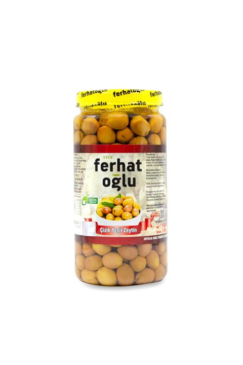 FERHATOĞLU Yeşil Çizik Zeytin 1000 G.