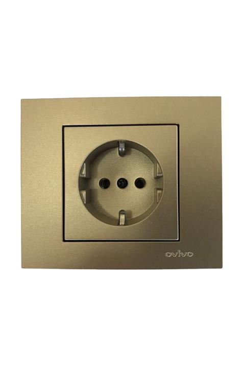 OVİVO Titanyum Grano Topraklı Priz Ogttp