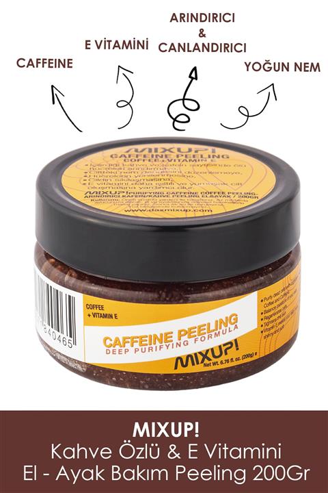 Mixup Kafein Canlandırıcı Ve Yenileyici El Ayak Peeling 200 gr
