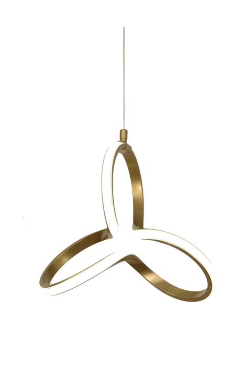 RSCOLLECTIONS Modern Sarkıt Led Avize Gold Renk Beyaz Işık Ledli Avize