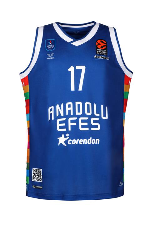 bilcee Anadolu Efes Mavi Unisex Küresel Amaçlar Taraftar Forması 21/22
