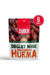 Züber Deglet Noor Çekirdeksiz Hurma 110gr X 6 Paket