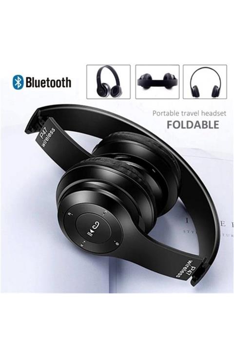 VY Aksesuar P47 5.0+edr Wireless Aux Kablolu Bluetooth Kulaklık 5.0+edr-p47