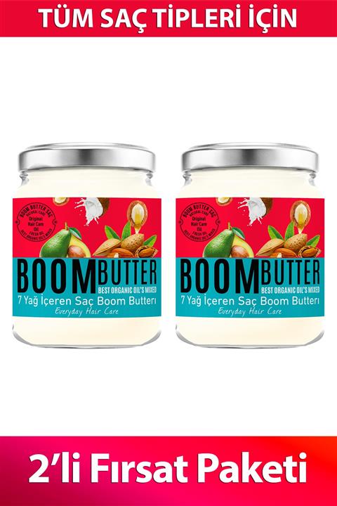 Boom Butter Saç Bakım Yağı İkili Paket