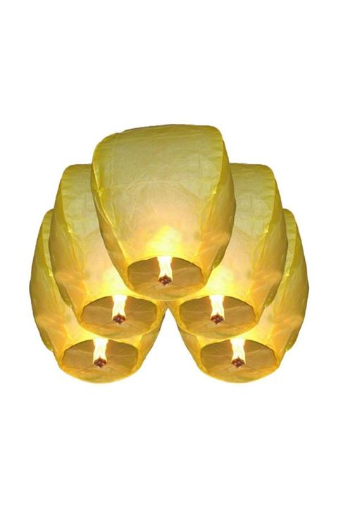 Pandoli Gökyüzüne Bırakılan Dilek Feneri Sarı Renk 1 Adet