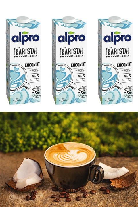 Alpro Barista Hindistan Cevizi Sütü 3x1lt Avantajlı Set