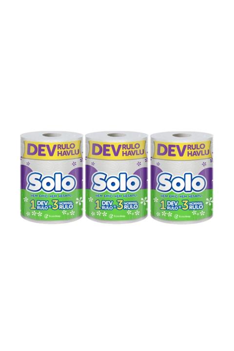 Solo Dev Rulo Kağıt Havlu 3 Adet