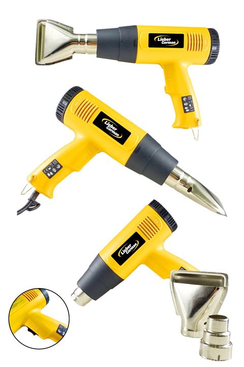 Lieber German Teknoloji Bakır Sargılı 3400 Watt Isı Ayarlı Sıcak Hava Üfleme Tabancası