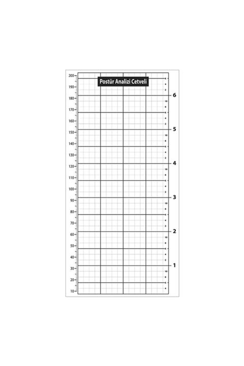 Atacopycenter Postür Analiz Cetveli Folyo Sticker