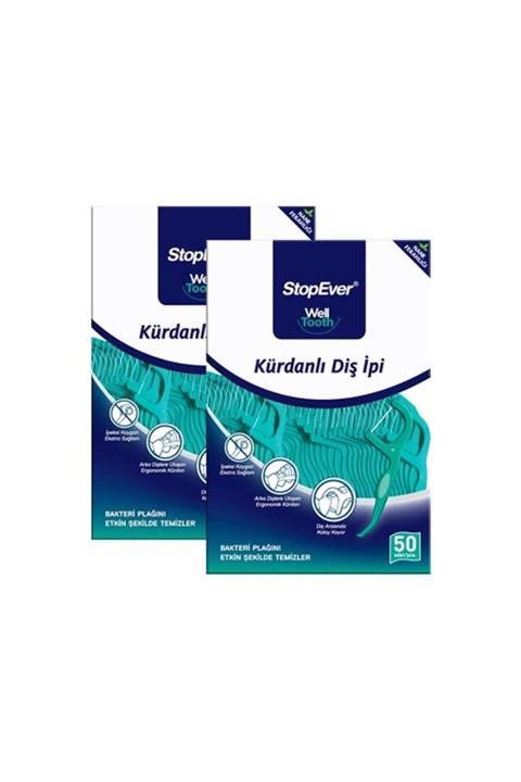 StopEver Well Tooth Kürdanlı Diş Ipi 100 Adet