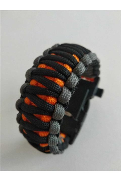 PARACORD DÜNYASI Paracord Kıng Cobra 15 In 1 Ateş Başlatıcılı Pusulalı Termometreli Bileklik