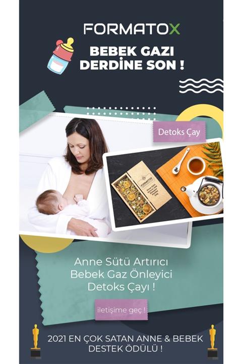 Formatox Anne Sütü Artırıcı ve Gaz Önleyici Bitkisel Detoks Çayı