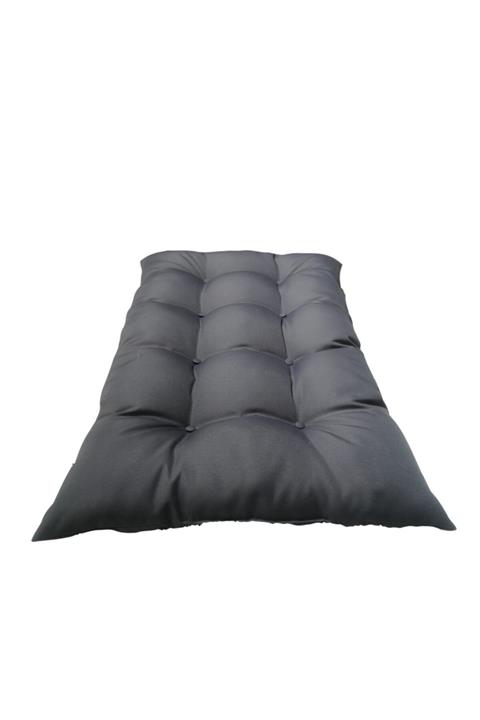 Mazi Home Yer Minderi 120 cm x 80 cm Antrasit Minder Düğmeli