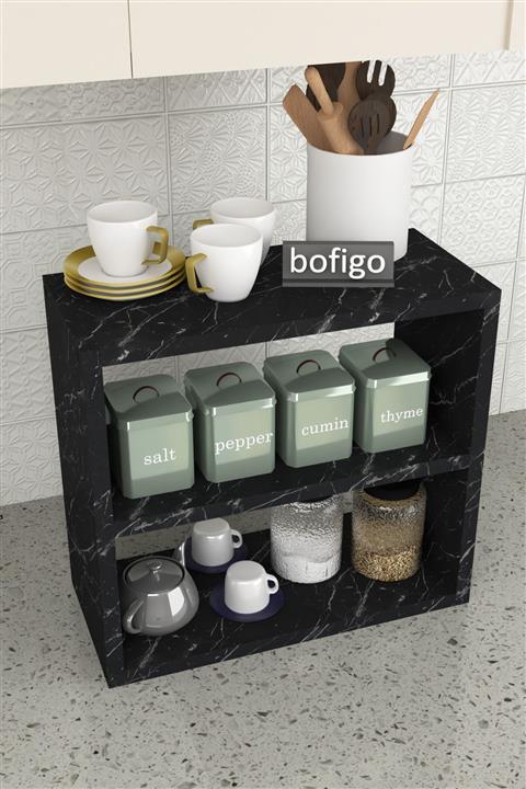 Bofigo Tezgah Üstü Raf Baharatlık Bendir