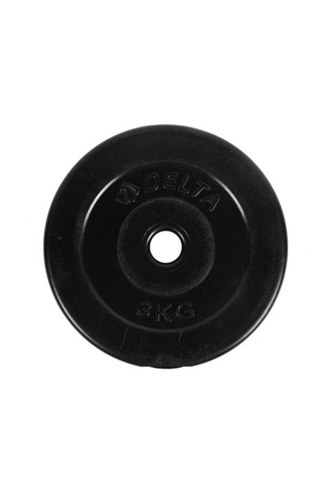 Delta 3 Kg Siyah Vinyl Kaplı Plaka ( Çiftli )