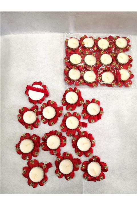 EMİR KINA Sıra Taş Süslemeli Kına Gecesi Kalpli El Mumu