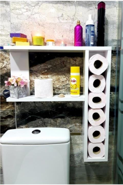 Vivonty Klozet Rafı Tuvalet Kağıdı Rafı Tuvalet Kağıtlığı Rafı