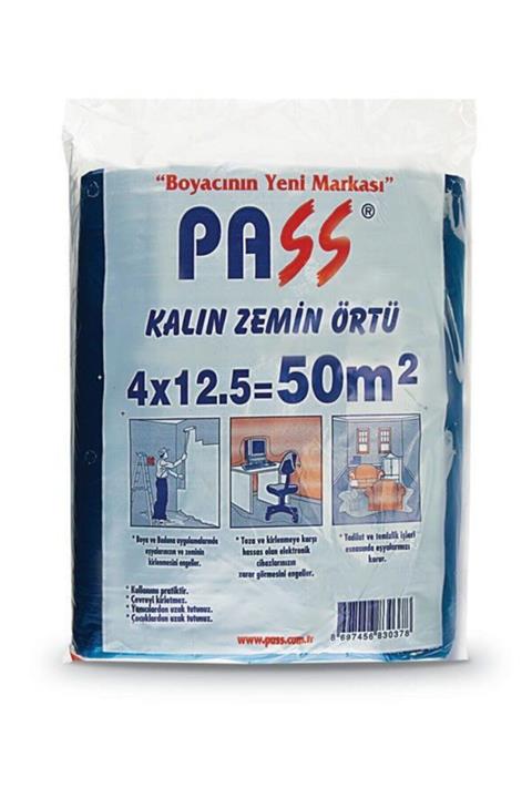 PASS Kalın Zemin Örtüsü Branda Mavi 50m2