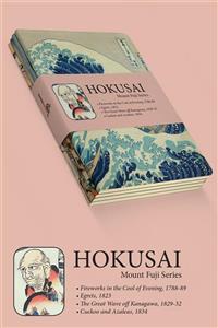 retronote Hokusai 4'lü Defter Seti 1 - Mount Fuji Series I - Çizgisiz - 64 Sayfa - 14x21cm