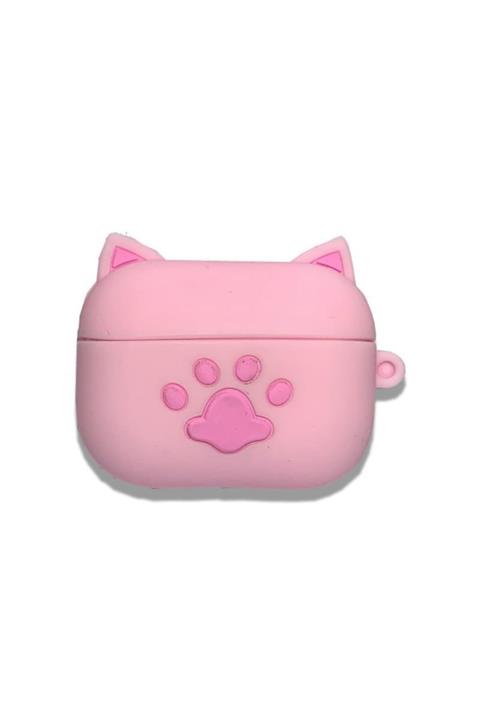 TNR Airpods Pro Kulaklık Kılıf Pembe Kedi