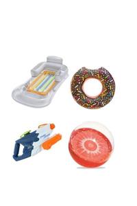 BESTWAY 43028 Sultan Koltuğu 31042 Havuz Topu  980a Su Tabancası  ve 36118 Donat Simit