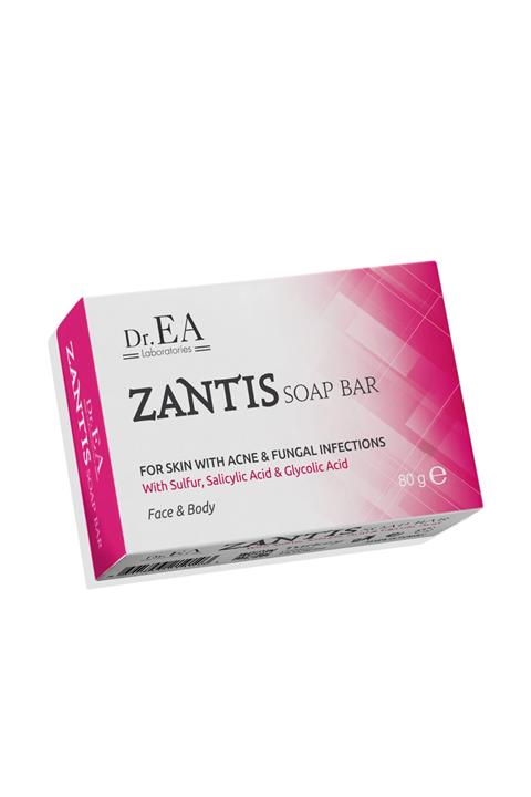 Dr. EA Laboratories Zantis Kükürt Salisilik Asit  Glikolik Asit Sivilce  Akne Sabunu 80 gr Sabun
