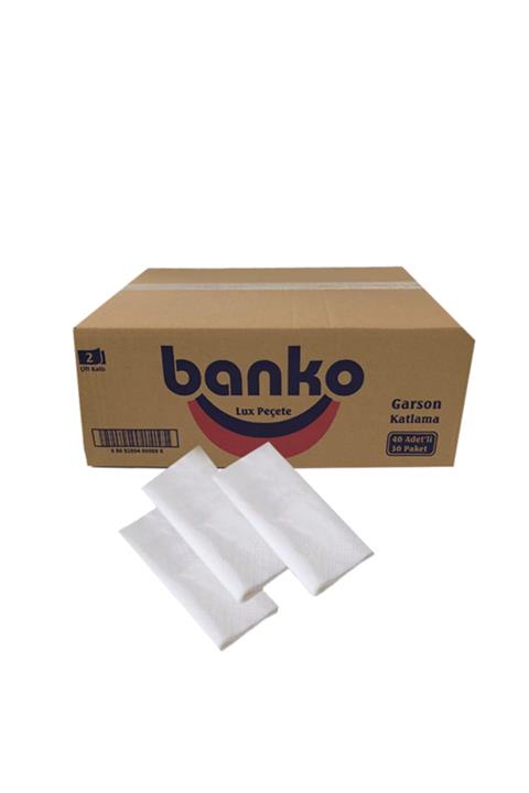 Banko Servis Peçetesi 33 X 24 Cm 1/6 Garson Katlama 1200 Adet