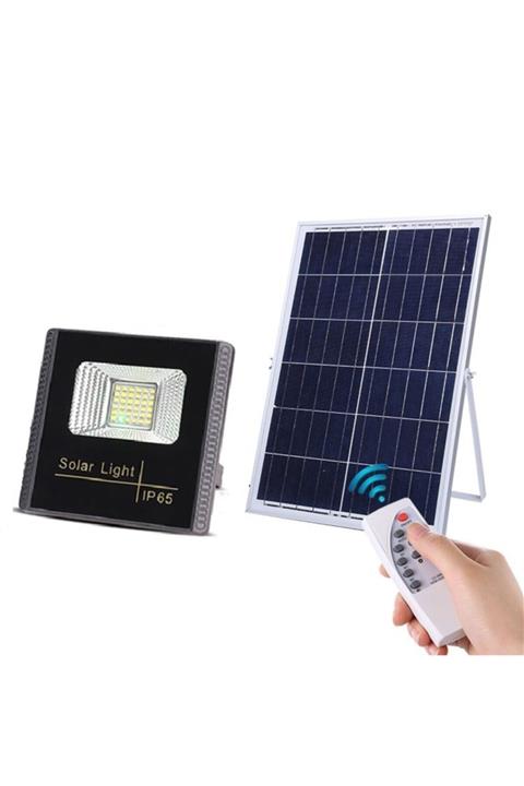 sekizgen led Güneş Enerjili 15 Watt Projektör Günışığı (SARI)