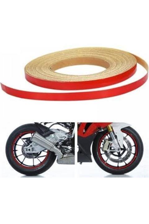 Prosev Motorsiklet Jant Şeridi Kırmızı