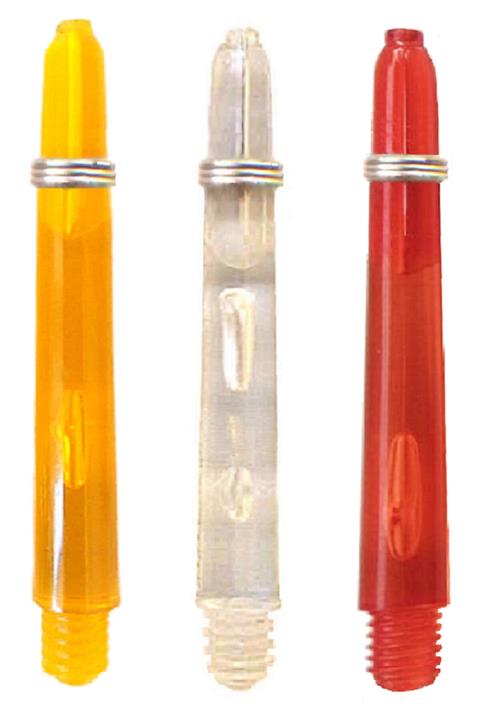 DARTSAN 9 Adet (3 TAKIM) 48 Mm. Medium Şeffaf, Turuncu-saydam-kırmızı Dart Şaft-shaft,