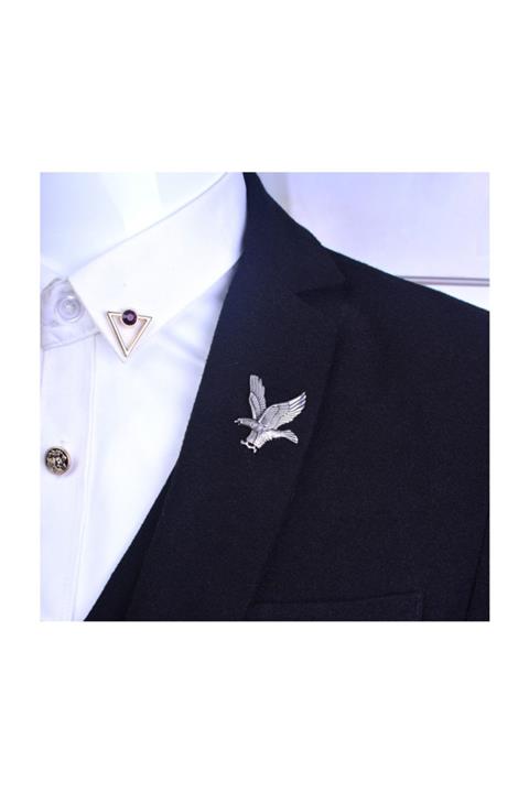 Kravatistan Kartal Yaka İğnesi Silver-622581