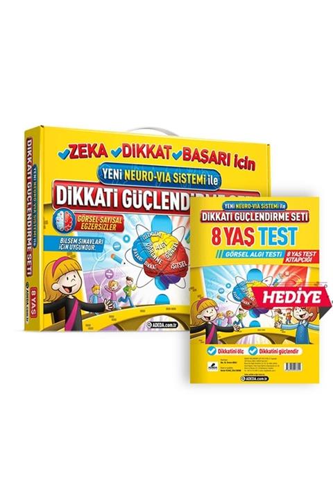 Adeda Yayınları Adeda Neuro Via Dikkati Güçlendirme Seti 8 Yaş ve Görsel Dikkat