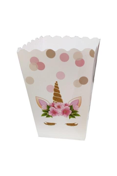 parti sürprizi Unicorn Popcorn Mısır Kutusu 10 Adet