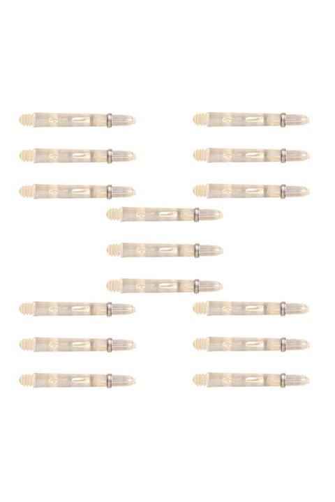 DARTSAN 15 Adet - (5 Takım) 48 Mm. Medium. Şeffaf Saydam Renk Şaft-shaft.