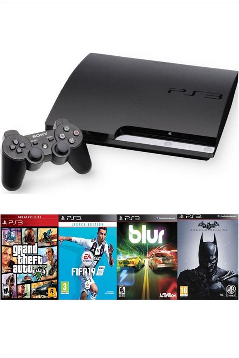 Sony Playstation 3 Slim 500 Gb Oyun Konsolu - 35 Dijital Oyunlu - Yenilenmiş