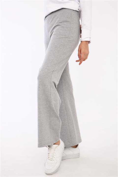 ALLDAY Kadın Gri Melanj İspanyol Paça Eşofman Altı
