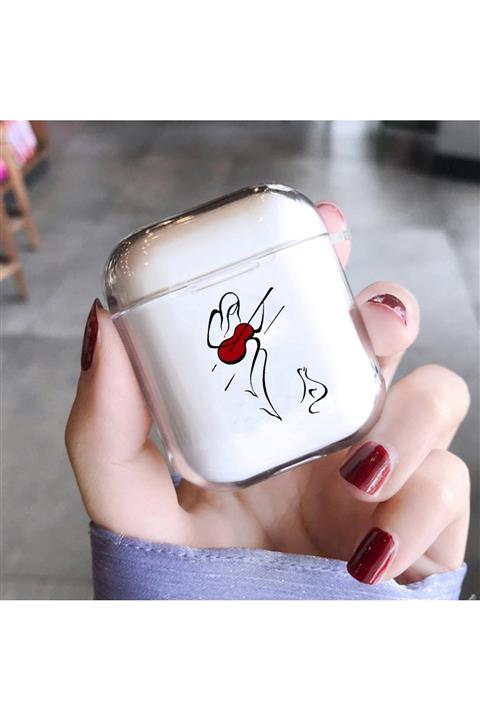 mooodcase Huzur Desenli Şeffaf Airpods Kılıfı