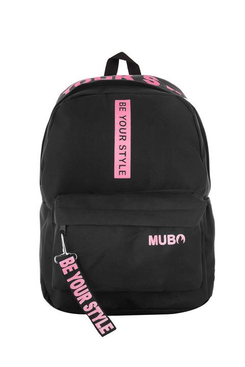 TREND Unisex Siyah Pembe Sırt Çantası