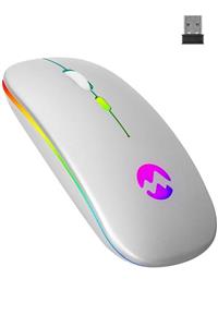 Everest Smw-710 Usb 2.4ghz Gümüş Ledli 800/1200/1600dpi Şarjlı Kablosuz Mouse